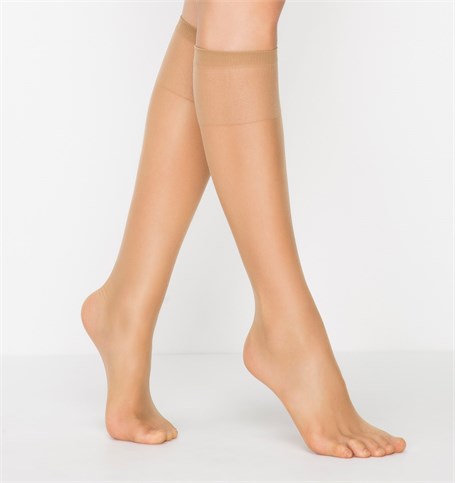 Penti Diz Altı Pantolon Çorabı - Fit 15 Den - Bronz - Parlak