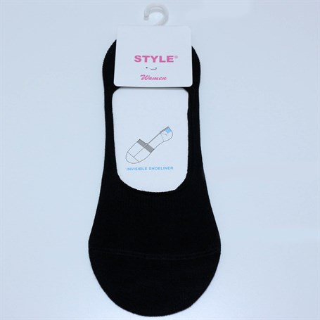 Style Kadın Babet Çorabı - Siyah